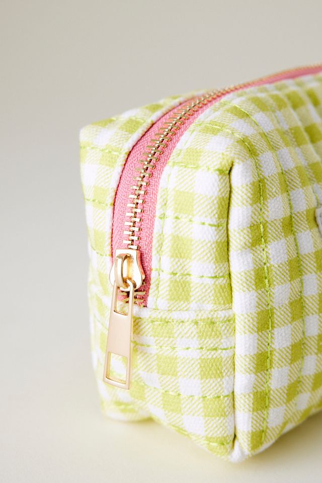 Gingham Quilted Makeup Bag #1