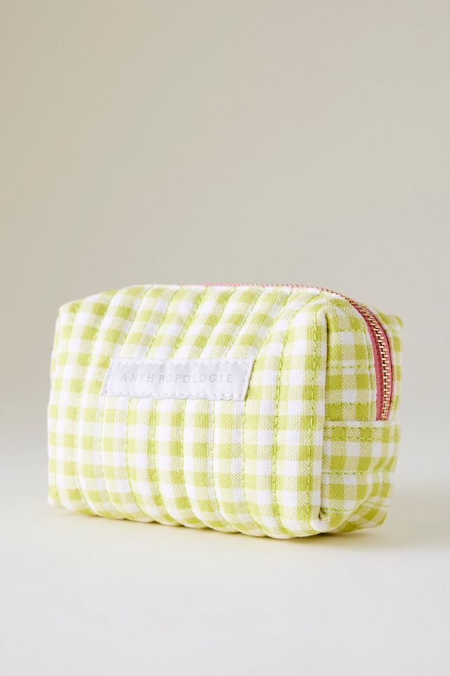 Gingham Quilted Makeup Bag #2
