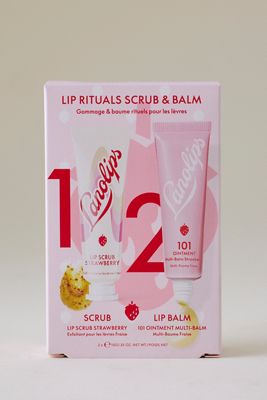 Lanolips Lip Rituals Strawberry Scrub & Balm Duo