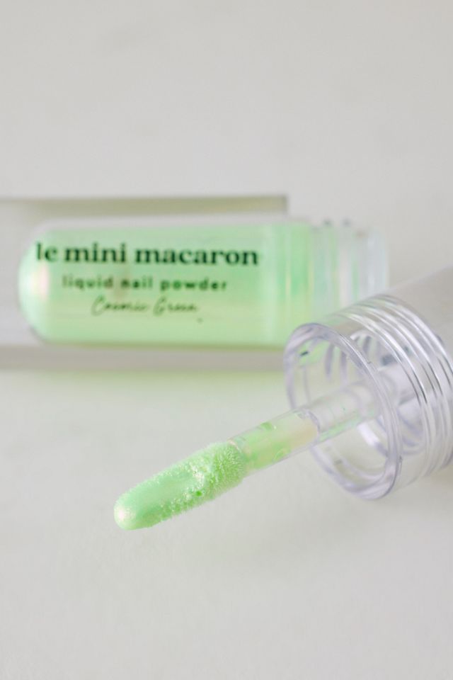 Le Mini Macaron Cosmic Green Liquid Nail Powder #1