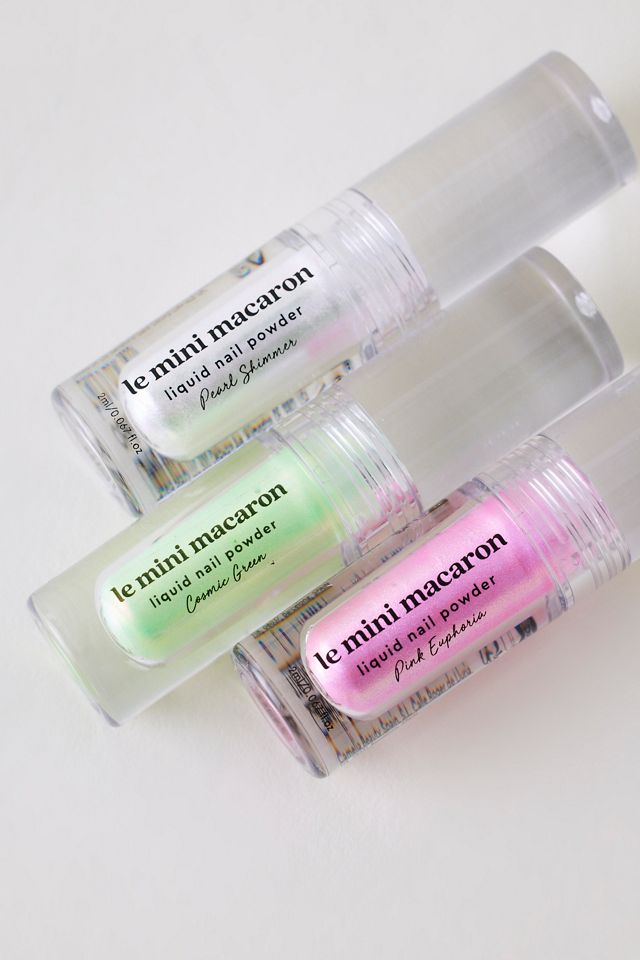 Le Mini Macaron Cosmic Green Liquid Nail Powder #3