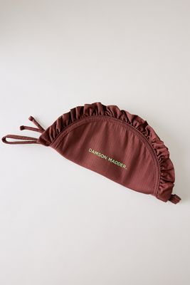 Damson Madder Ruffle Half Moon Makeup Bag