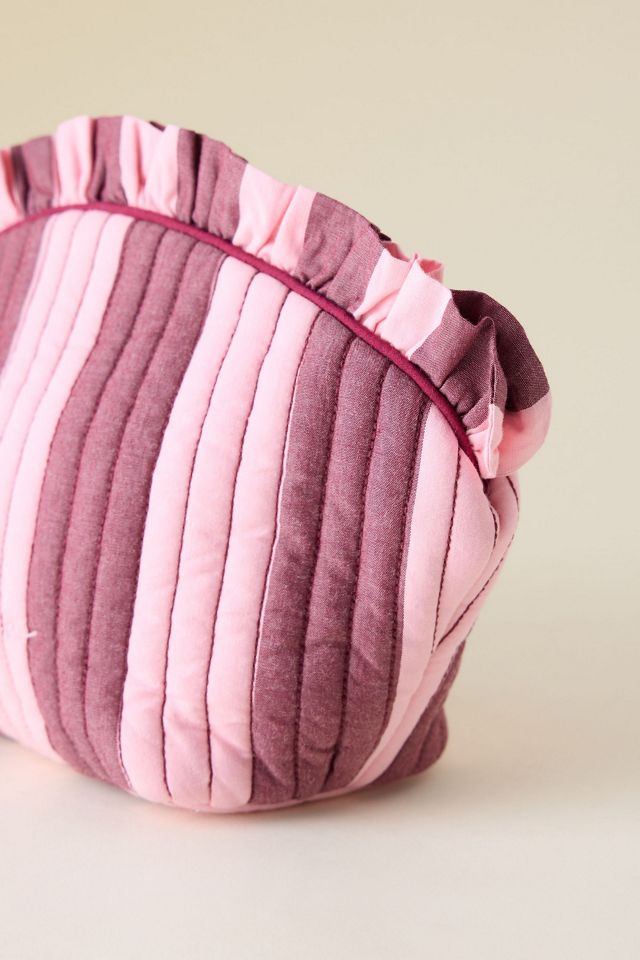 Bolsa de Lavado con Volantes de Algodón a Rayas TBCo #2