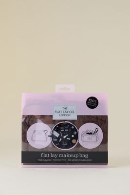Sac de maquillage plat ouvert The Flat Lay Co.