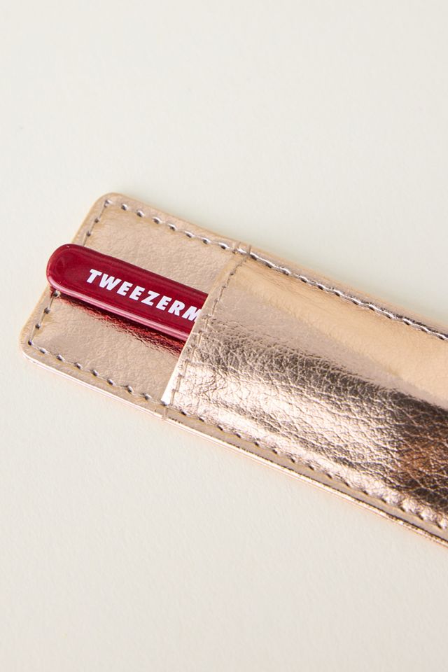 Tweezerman Vintage Rose Mini Slant Tweezer with Case #1
