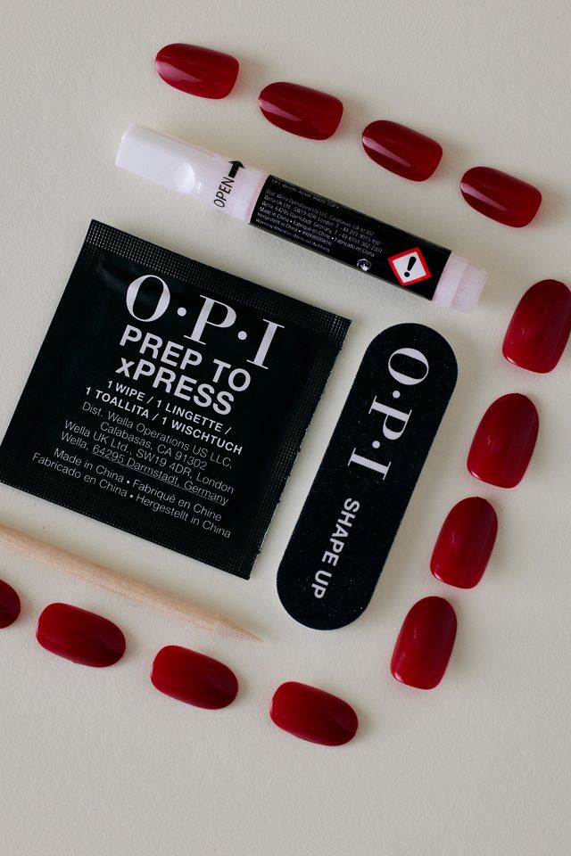 OPI xPRESS/ON Press-On Nails Gel-Like Salon Manicure - Big Apple Red #1