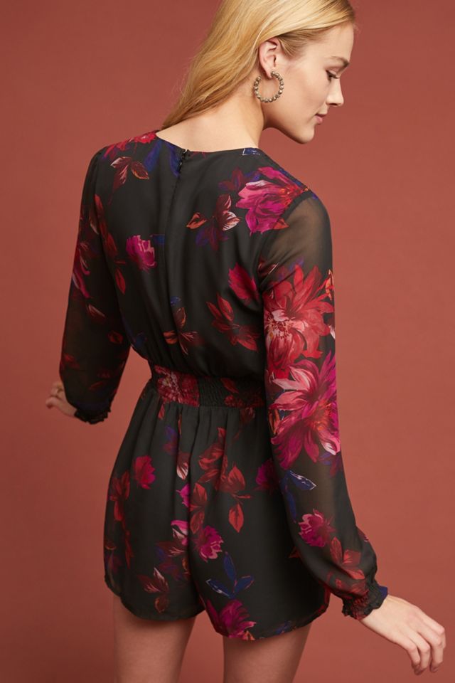 Midnight Garden Romper | Anthropologie