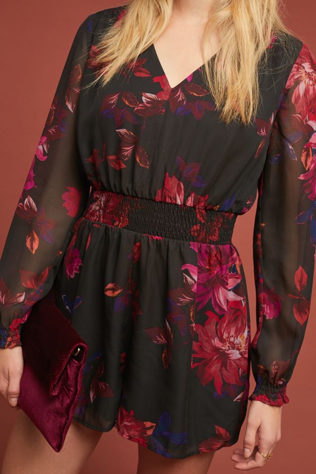 Midnight Garden Romper | Anthropologie