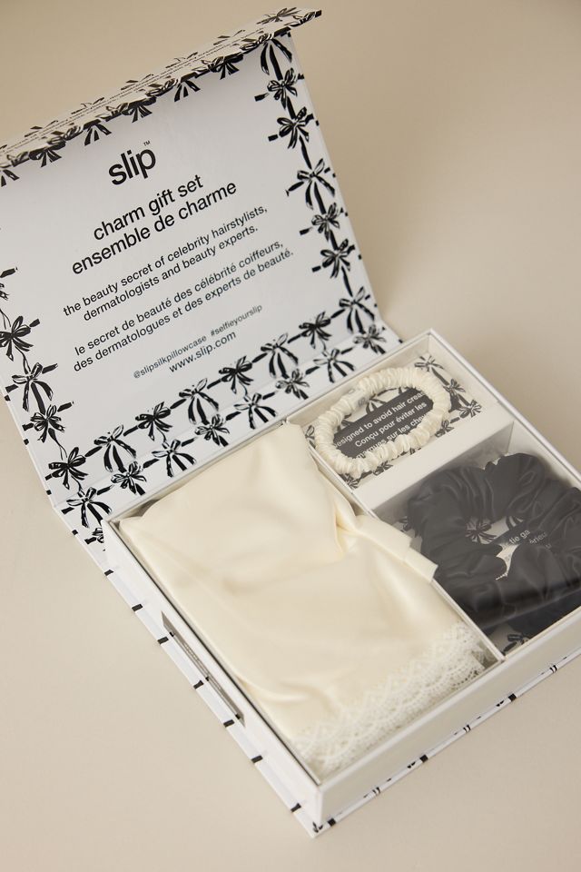 Set de Regalo Slip Funda de Almohada de Seda Queen y Coletero #1