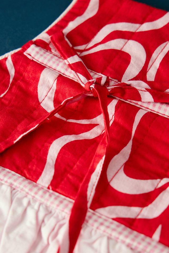 Damson Madder Gesteppte Schleife Wärmflasche Bezug #1