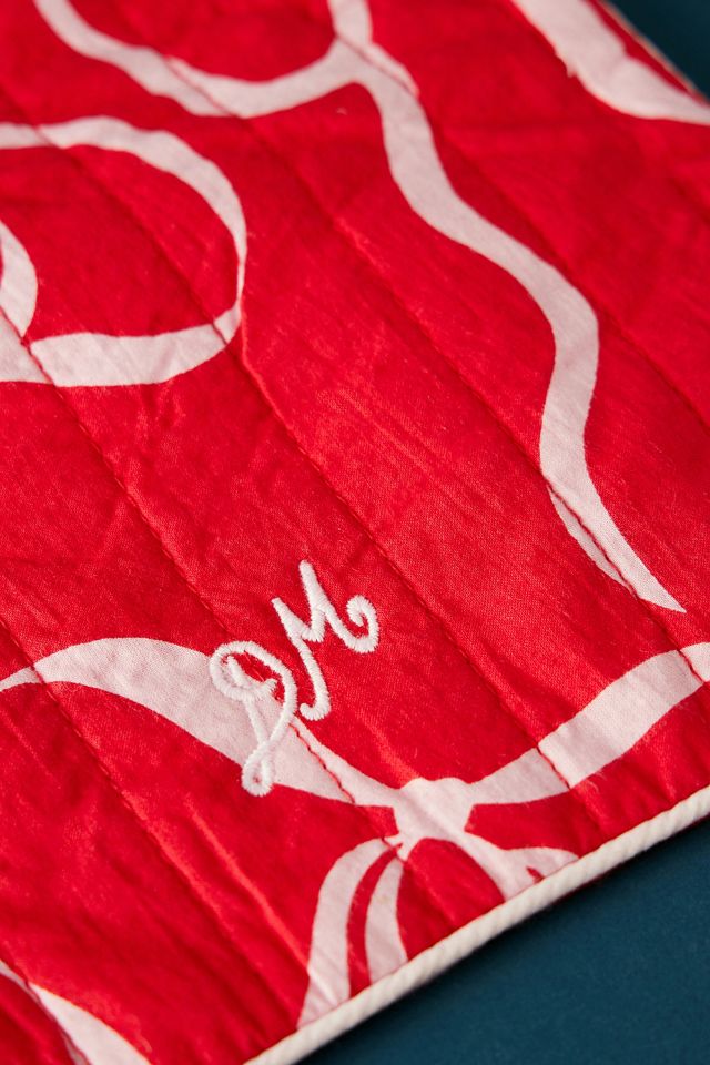 Damson Madder Gesteppte Schleife Wärmflasche Bezug #2