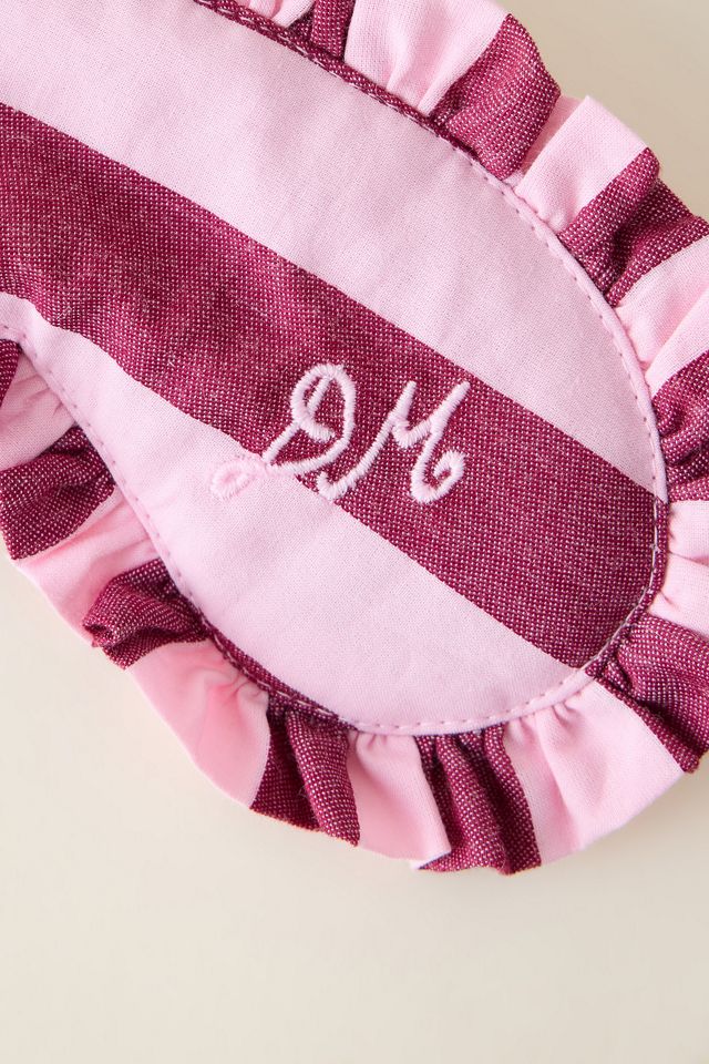 Damson Madder Wide Stripe Eye Mask #1