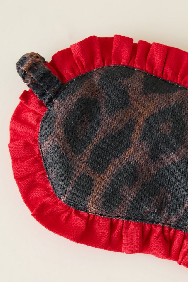 Masque pour les yeux léopard Damson Madder #1