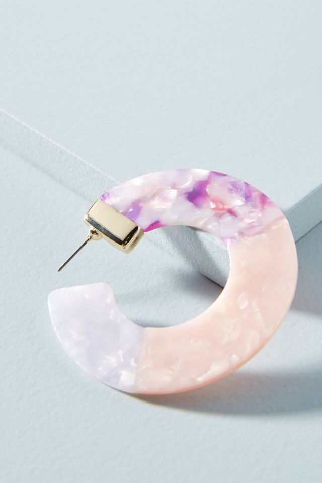 Dessa Colorblocked Hoop Earrings #1