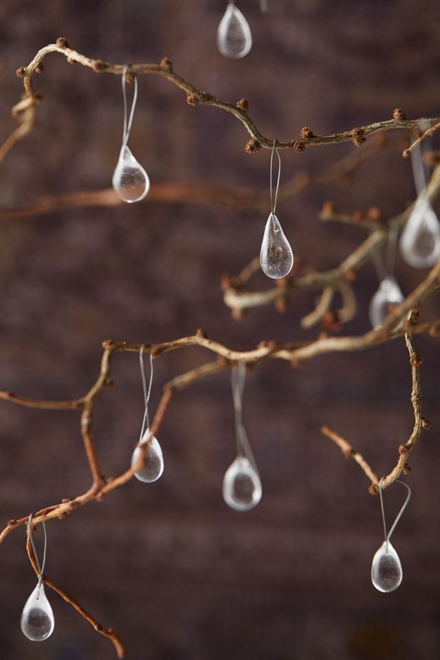 Mini Raindrop Glass Ornaments #1