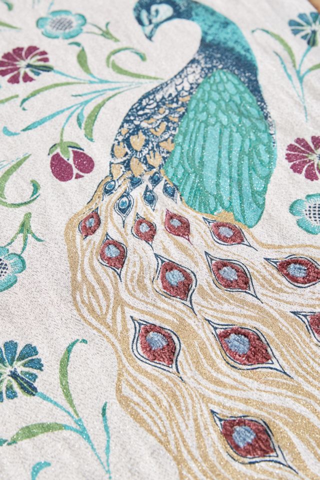 Josie Shenoy Peacock Table Runner #1