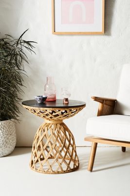 Crosshatched Side Table