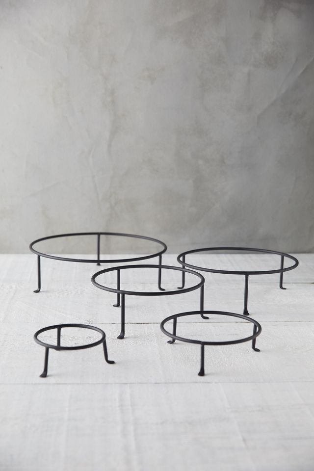 Matte Black Steel Plant Stand #1