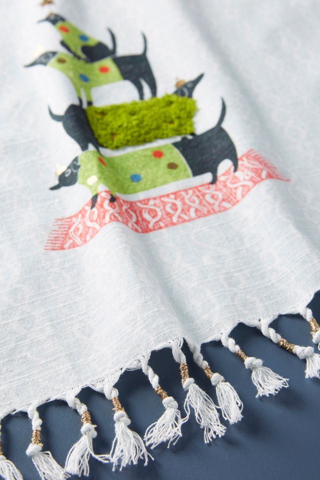 Sowie Sowie Holiday Hounds Dish Towel #1