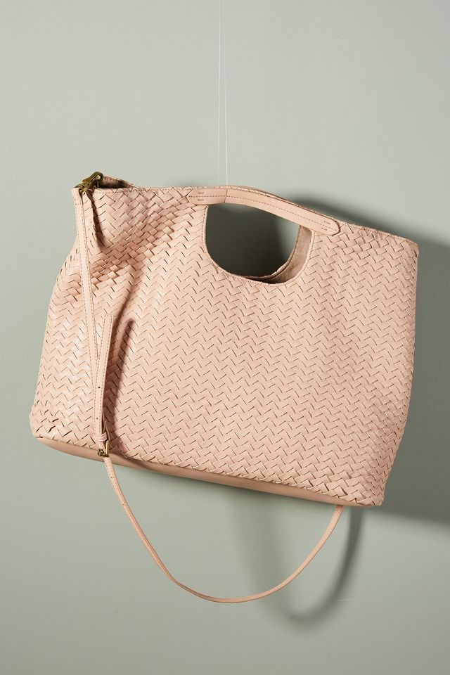 Deux Lux woven handbag