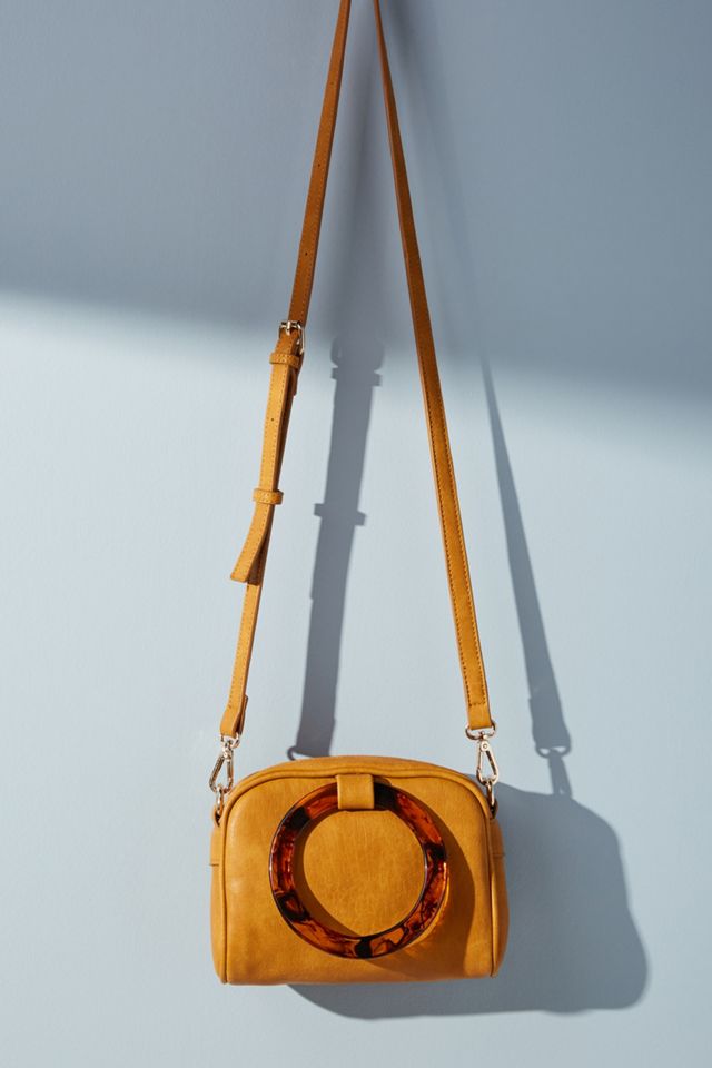 Lucite-Handled Mini Crossbody Bag #1