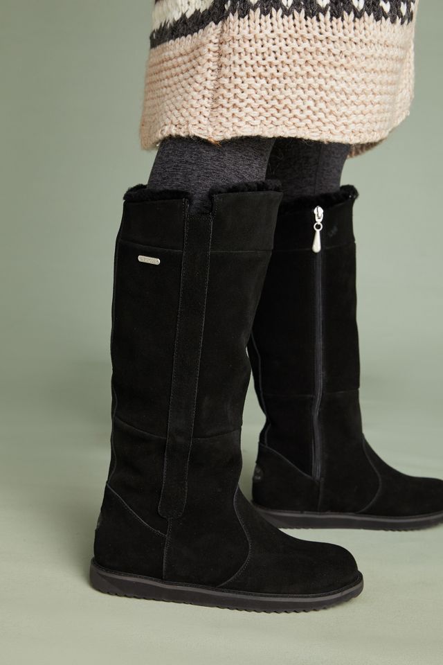 Tall shearling shop lined boots