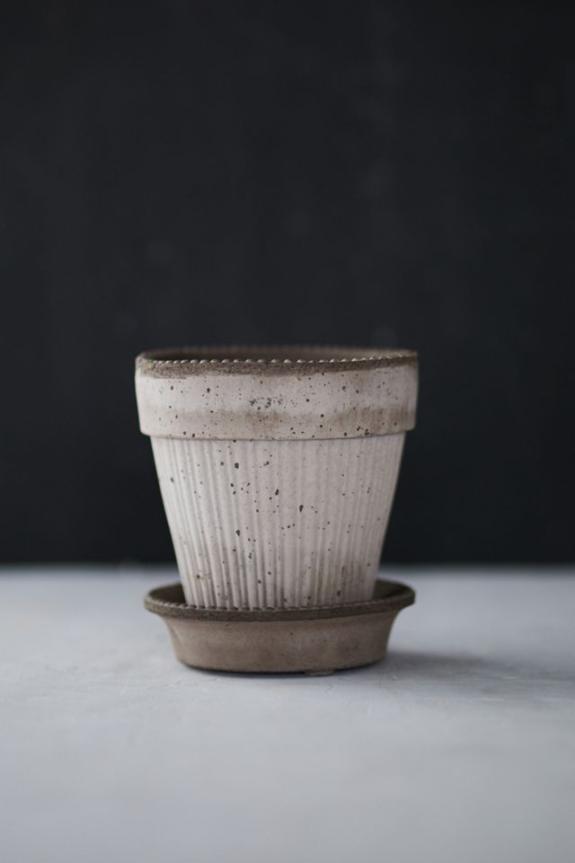 Bergs Simona Terracotta Pot + Saucer Set #4