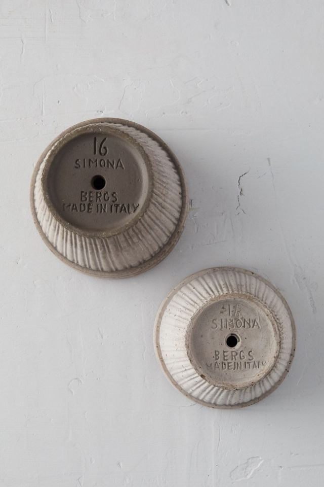 Bergs Simona Terracotta Pot + Saucer Set #2