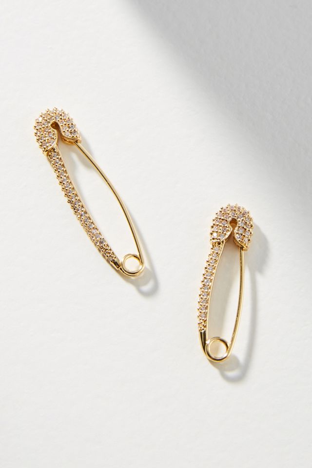 Bejeweled Pin Drop Threader Earring Set #1