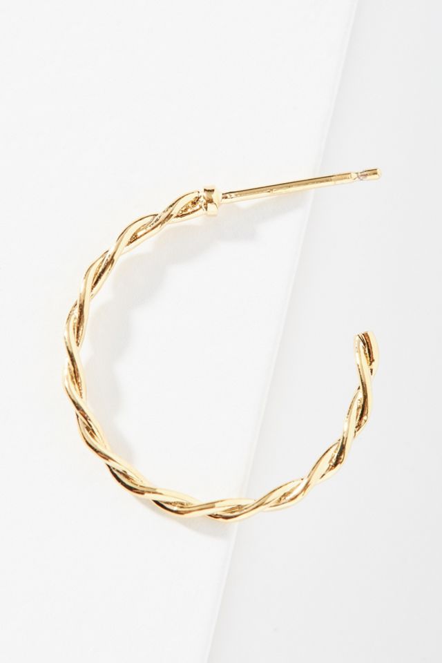 Violet Twisted Hoop Earrings #1