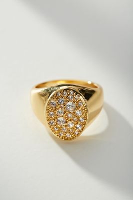 Studded Signet Ring | Anthropologie