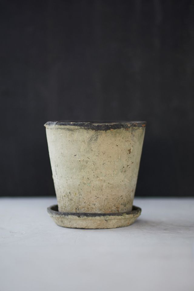 Earth Fired Clay Herb Pot + Saucer Set #2