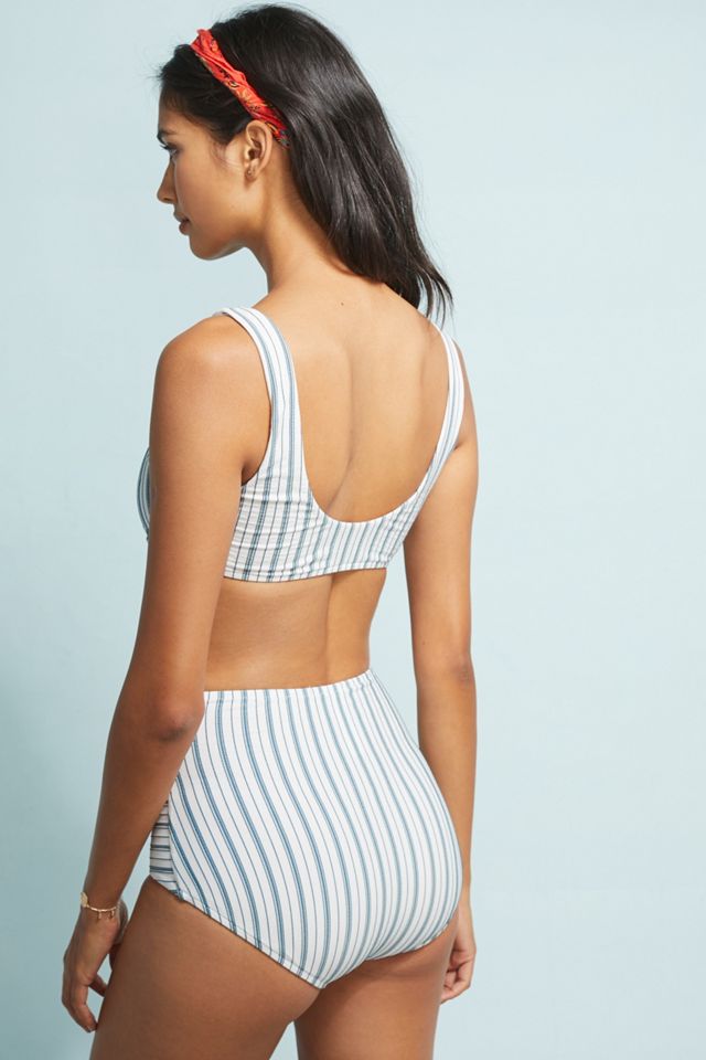 Seafolly Striped Bikini Top #1