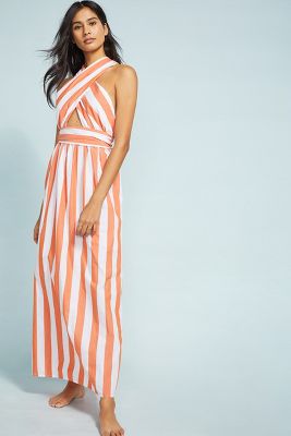 mara hoffman striped dress