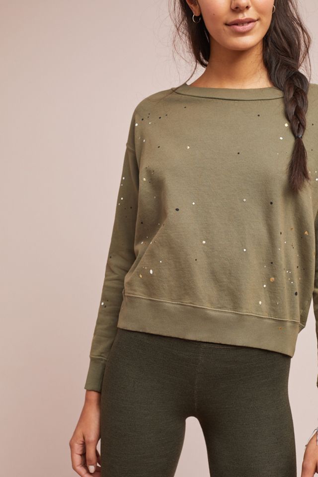 Sundry Metallic Splatter Sweatshirt #2