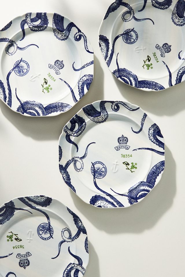 From The Deep Dinner Plates, Set of 4 #3