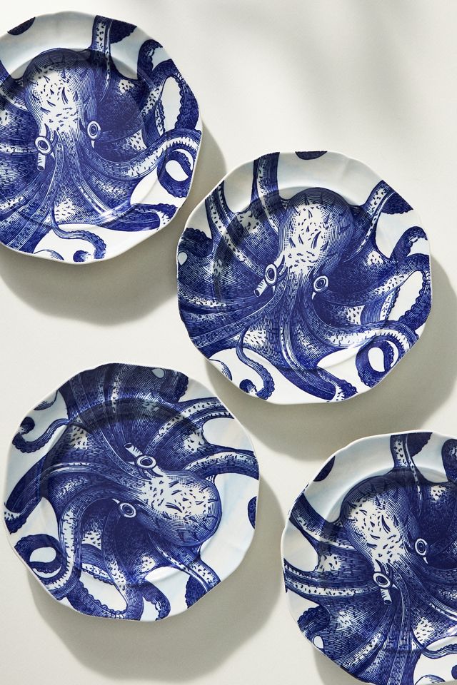 From The Deep Dessert Plates, Set of 4