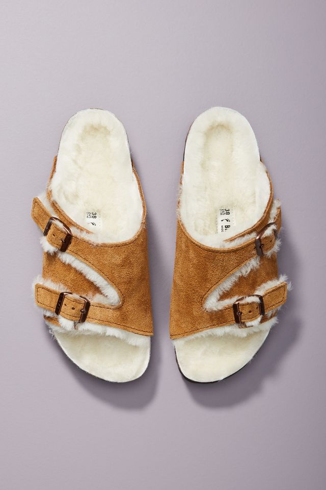 Birkenstock Zurich Shearling Sandals | Anthropologie