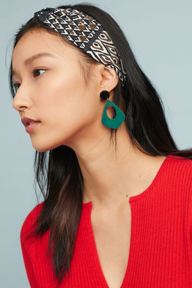 Beaded Geometric Headband #1