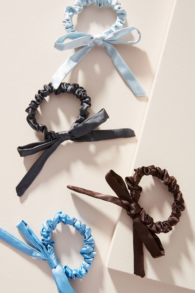 Satin Bow-Tied Hair Tie Set