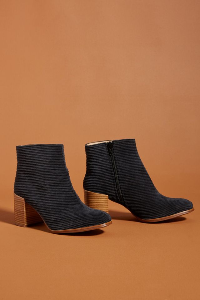 Anthropologie Corduroy Booties #1