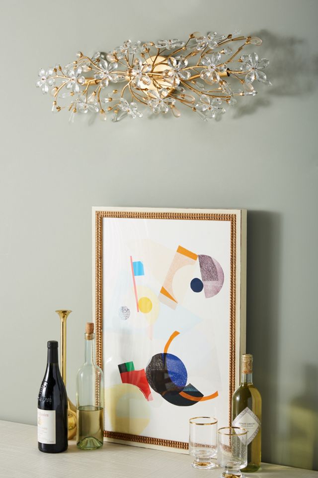 Floral Globe Sconce #1