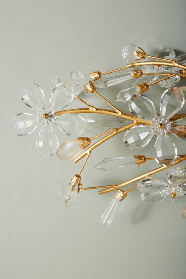 Floral Globe Sconce #2