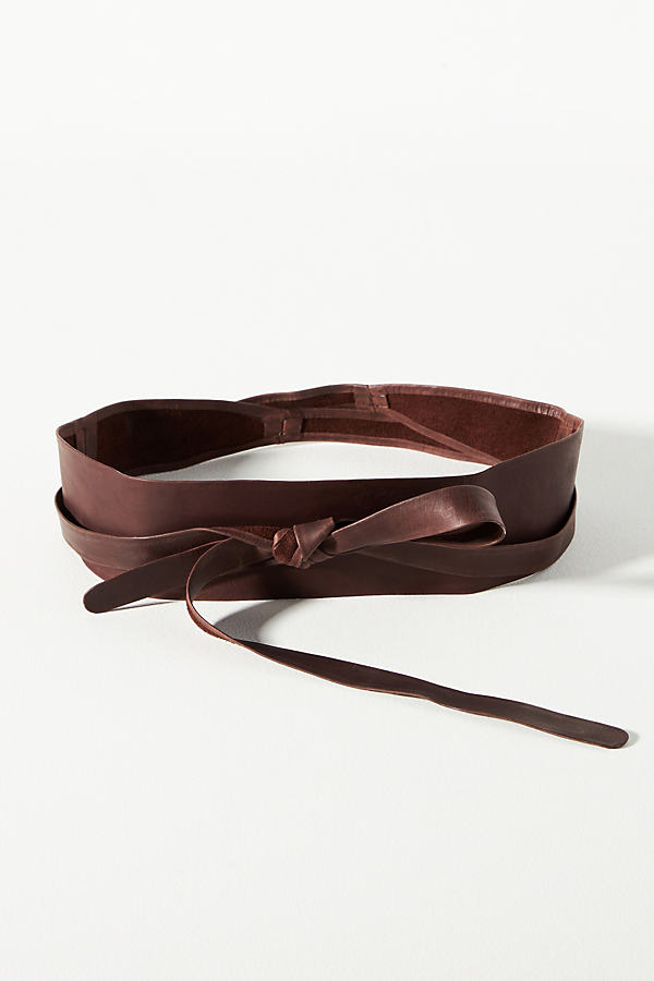 Ada Classic Wrap Belt In Brown