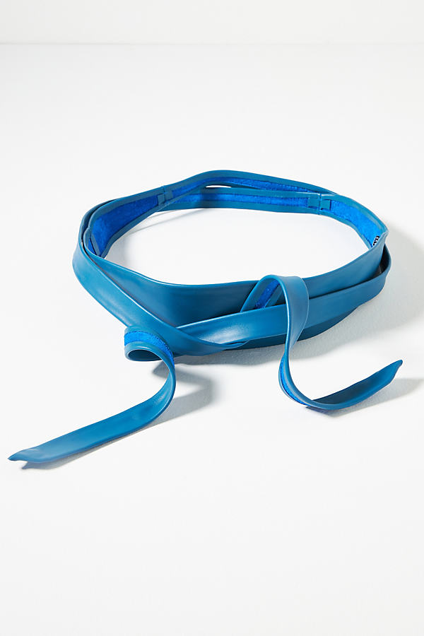 Ada Classic Wrap Belt In Blue