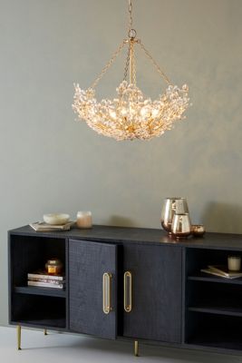 Cheshire Basin Glass and Metal Pendant