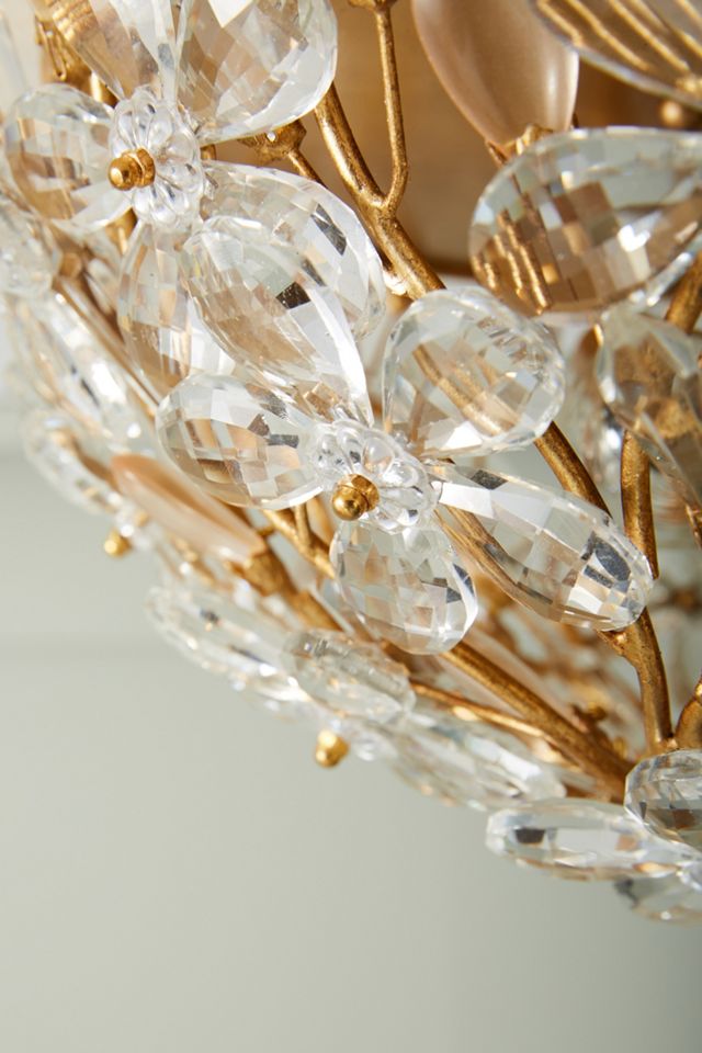 Floral Globe Flush Mount #2