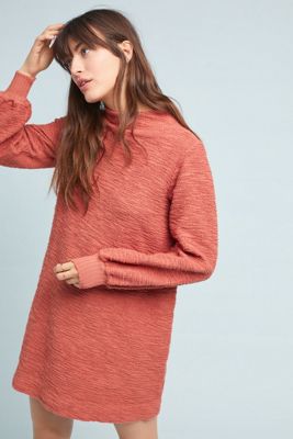 Navier Mock Neck Dress