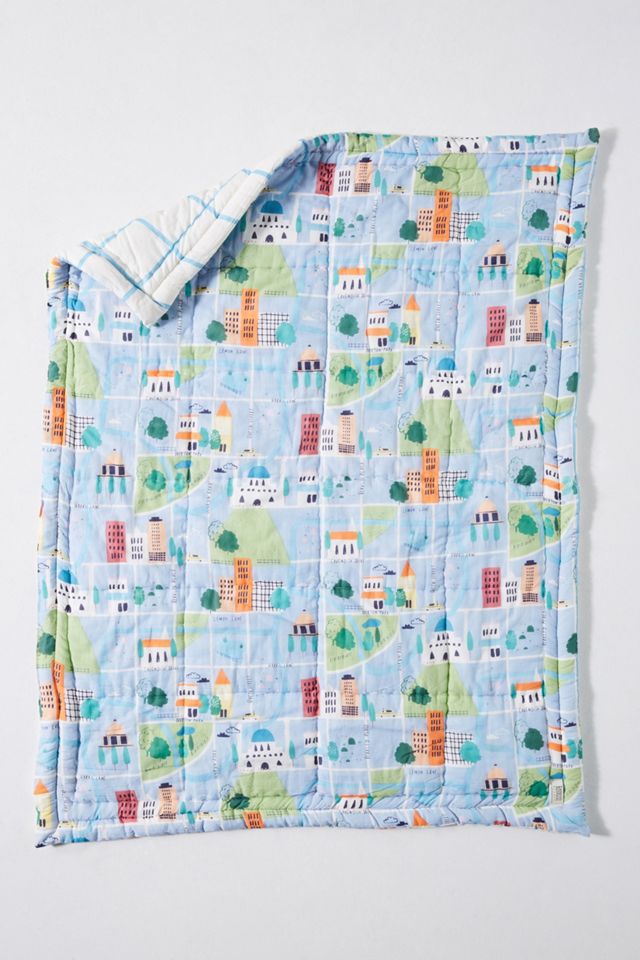 Lemon Ribbon Around Town Kids Quilt #1