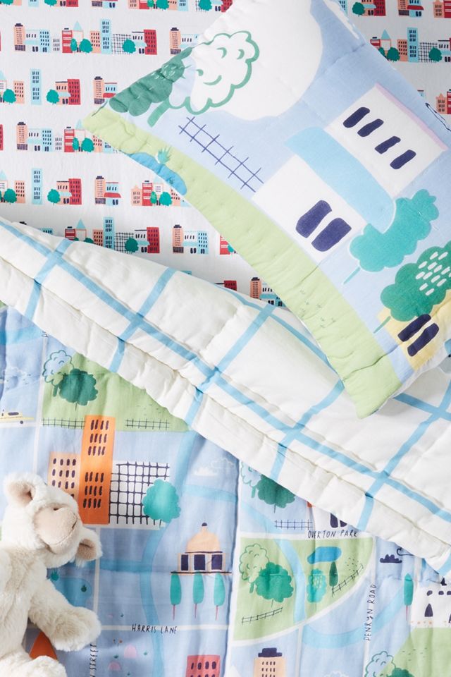 Lemon Ribbon Around Town Kids Quilt #3